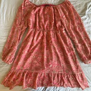 Banana Republic mini floral long sleeve dress